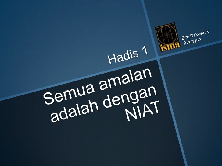 Detail Gambar Tentang Hadis Niat Nomer 35