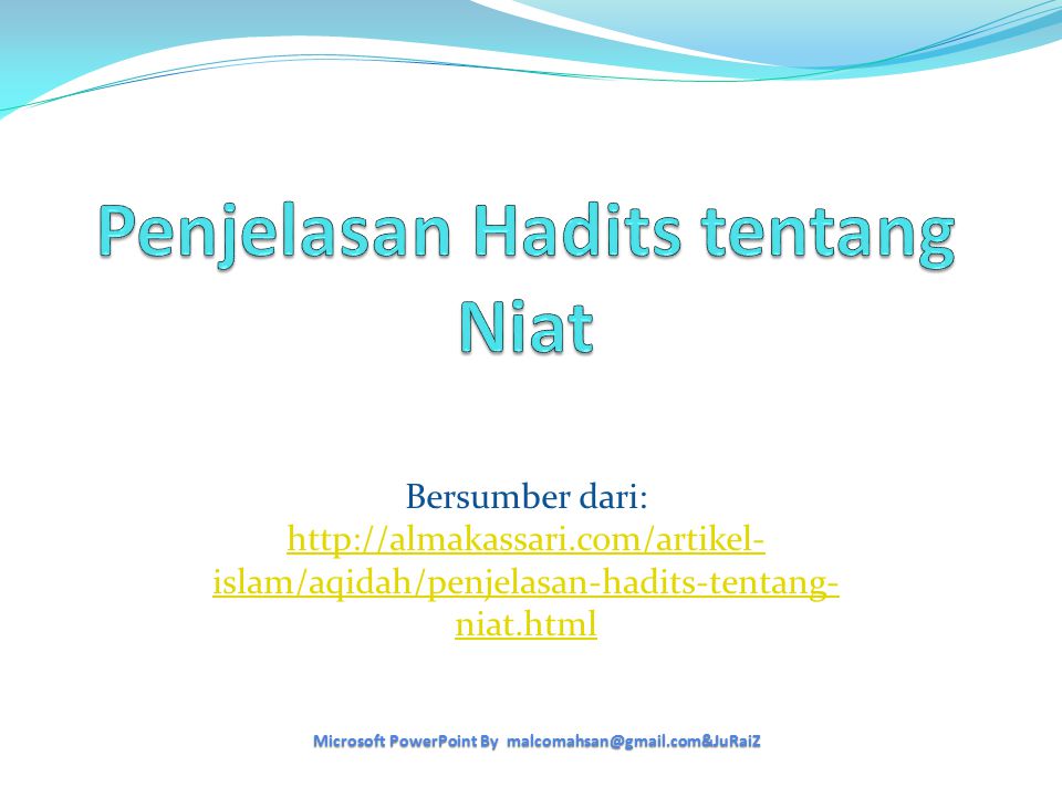 Detail Gambar Tentang Hadis Niat Nomer 37