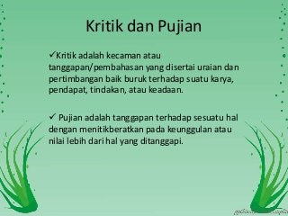 Detail Gambar Tentang Kritikan Dan Pujian Kelas 6 Nomer 2