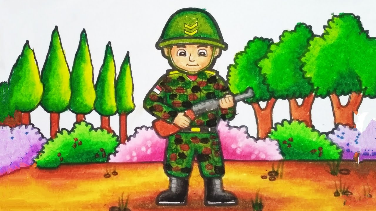 Detail Gambar Tentara Untuk Anak Tk Nomer 10