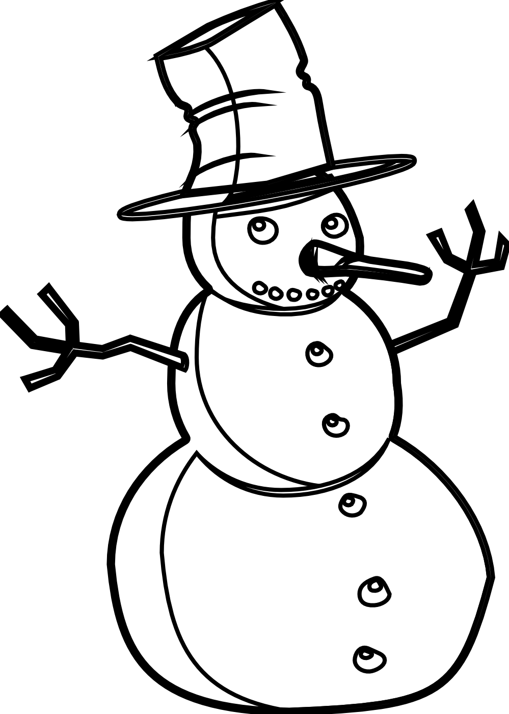 Detail Clipart Schneemann Nomer 23