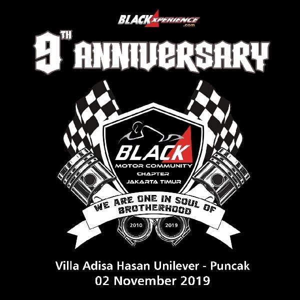 Detail Desain Baju Anniversary Club Motor Nomer 21