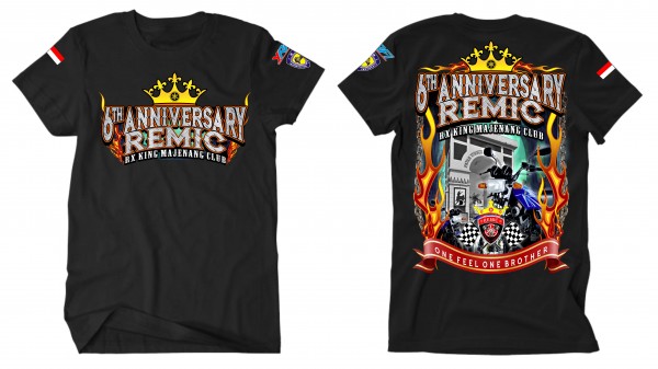 Detail Desain Baju Anniversary Club Motor Nomer 36