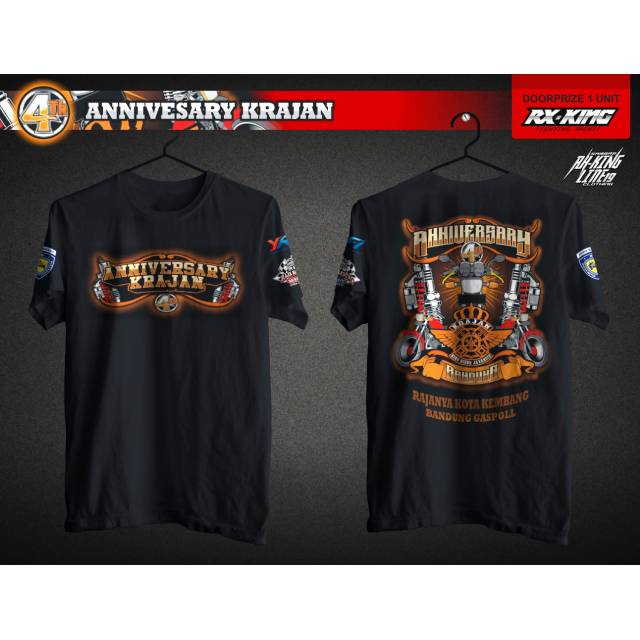 Detail Desain Baju Anniversary Club Motor Nomer 44