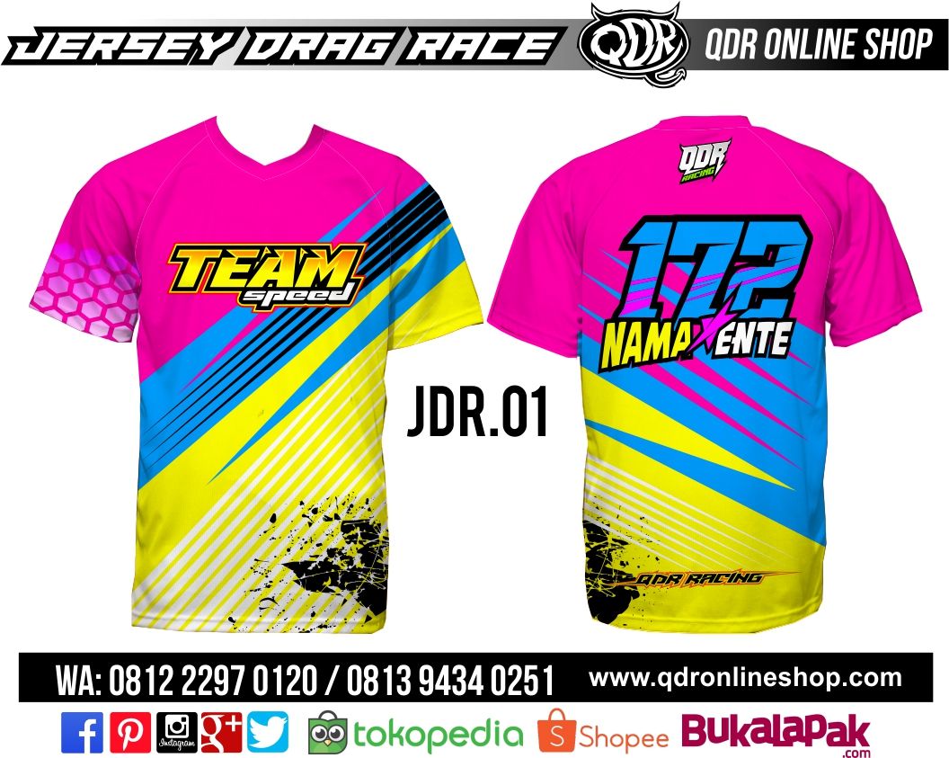 Detail Desain Baju Balap Nomer 6