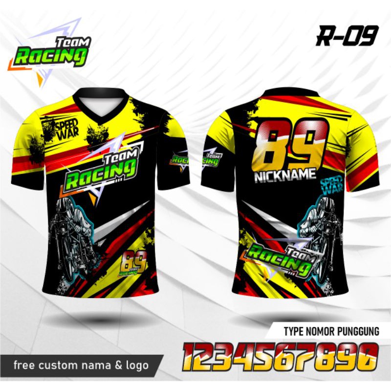 Detail Desain Baju Balap Nomer 47