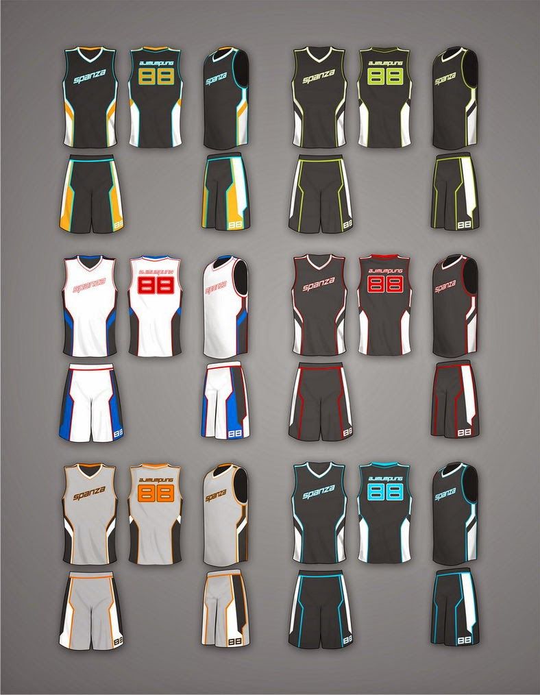 Detail Desain Baju Basket Nomer 6