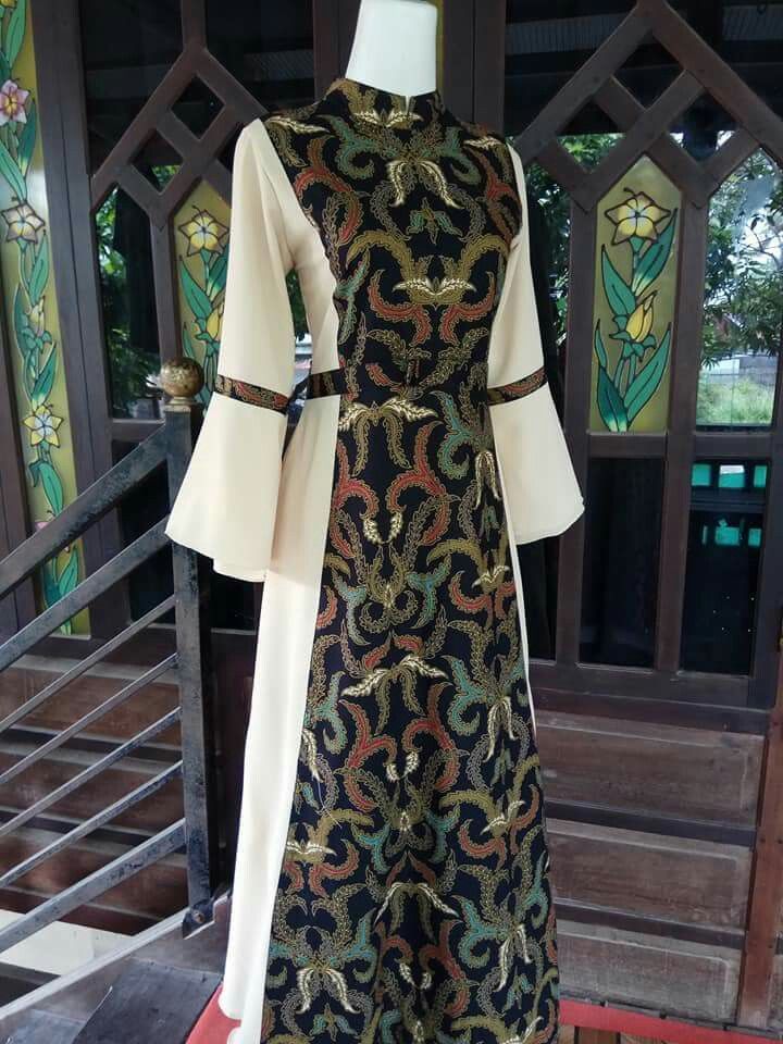 Detail Desain Baju Batik Dress Nomer 24