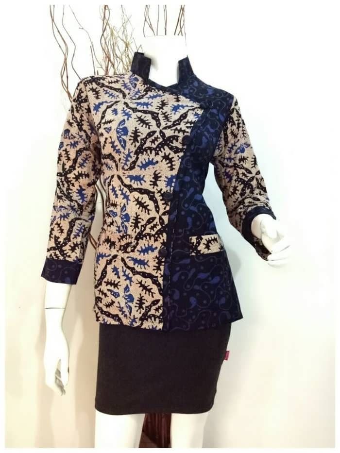 Detail Desain Baju Batik Dress Nomer 41
