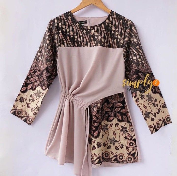 Detail Desain Baju Batik Dress Nomer 55