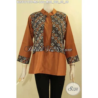 Detail Desain Baju Batik Kombinasi Nomer 45