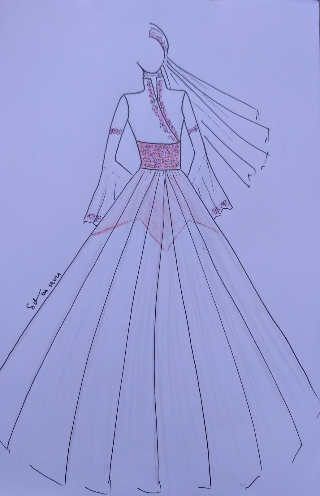 Detail Desain Baju Dress Panjang Nomer 35