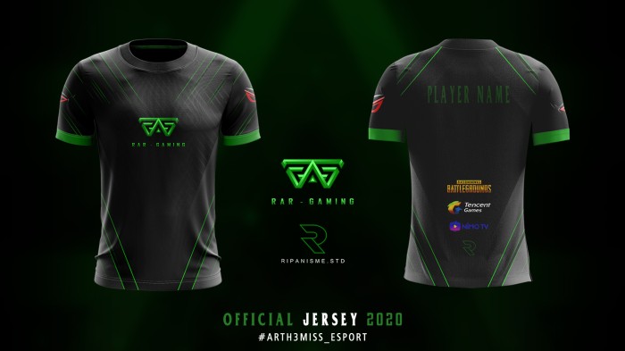 Detail Desain Baju Esport Pubg Nomer 39