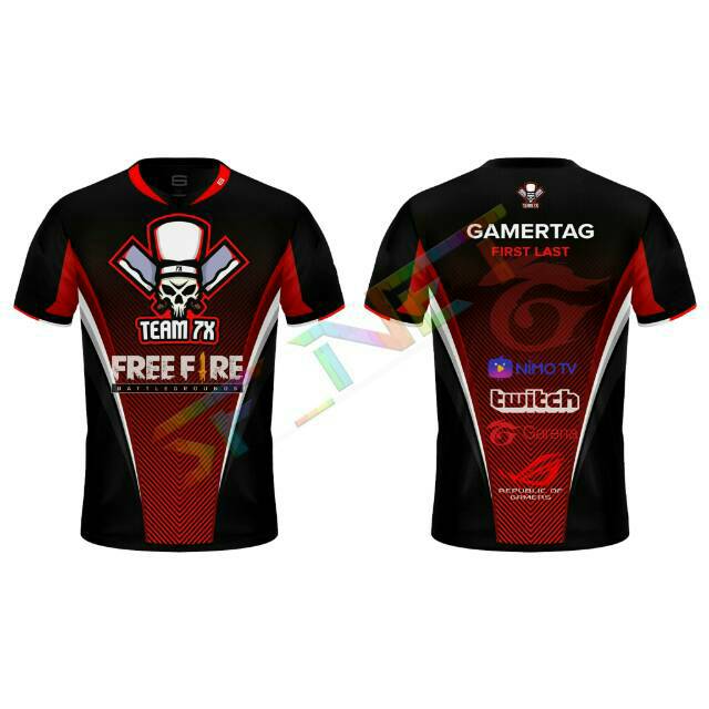 Detail Desain Baju Free Fire Polos Nomer 31