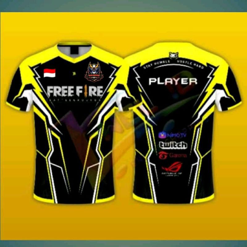 Detail Desain Baju Free Fire Polos Nomer 41