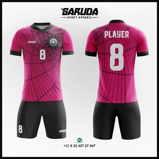 Detail Desain Baju Futsal Warna Pink Nomer 2