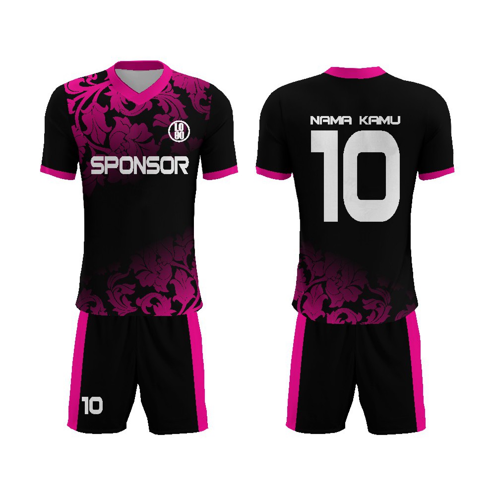 Detail Desain Baju Futsal Warna Pink Nomer 11