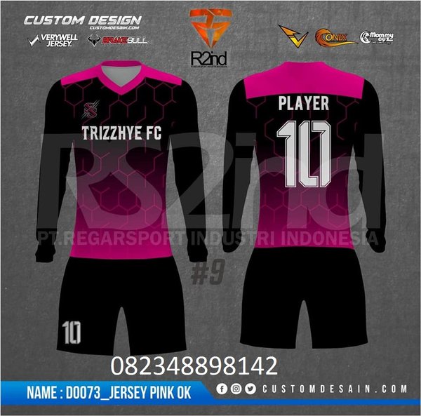 Detail Desain Baju Futsal Warna Pink Nomer 22