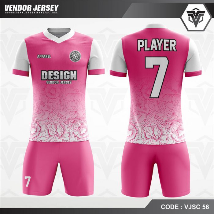 Detail Desain Baju Futsal Warna Pink Nomer 5