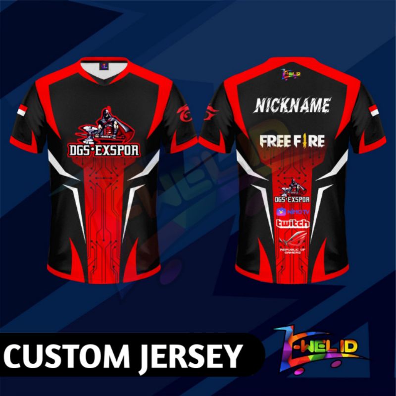 Detail Desain Baju Gamers Ff Nomer 28