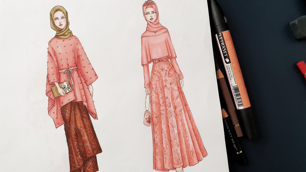 Detail Desain Baju Gamis Nomer 6