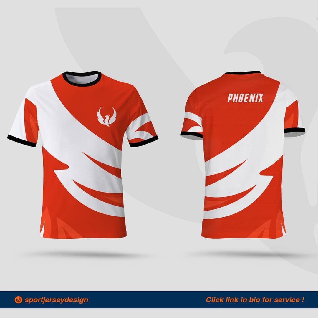 Detail Desain Baju Jersey Gaming Nomer 34