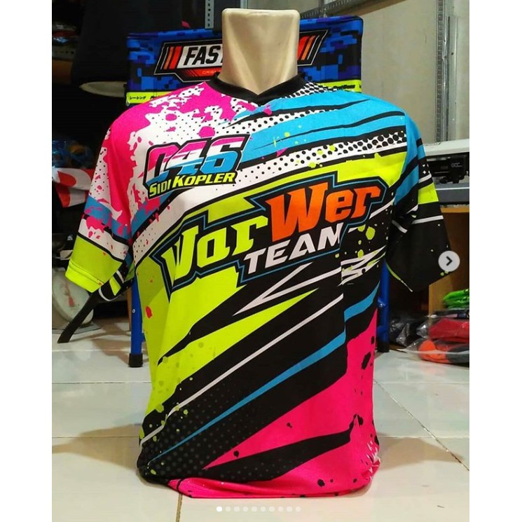 Detail Desain Baju Jersey Racing Nomer 2