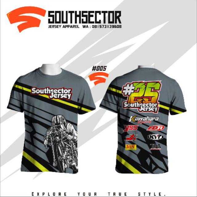 Detail Desain Baju Jersey Racing Nomer 19