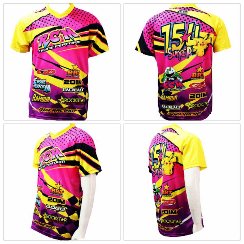 Detail Desain Baju Jersey Racing Nomer 39