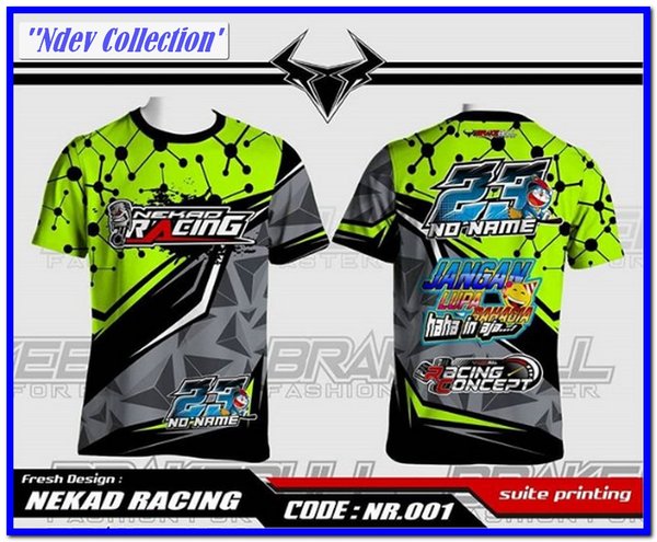 Detail Desain Baju Jersey Racing Nomer 6