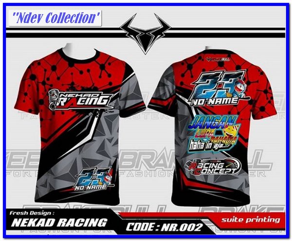 Detail Desain Baju Jersey Racing Nomer 7