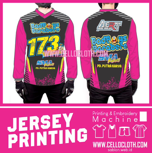 Detail Desain Baju Jersey Racing Polos Nomer 46