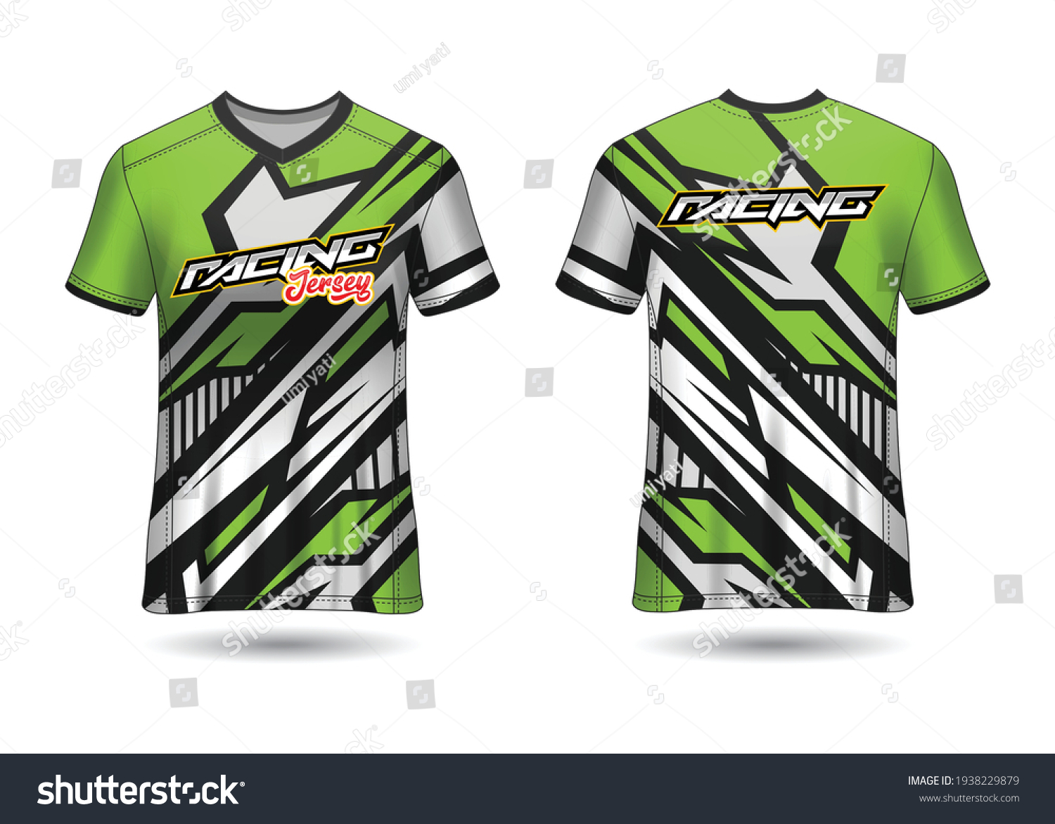 Detail Desain Baju Jersey Racing Polos Nomer 54