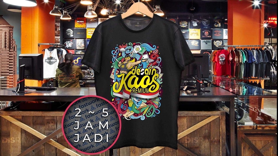 Detail Desain Baju Kaos Distro Nomer 31