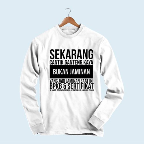 Detail Desain Baju Kaos Lengan Panjang Sablon Nomer 55