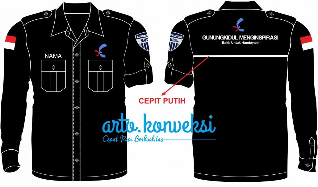 Detail Desain Baju Kemeja Nomer 13