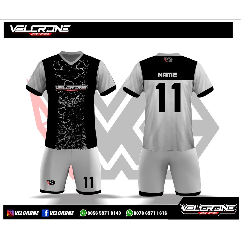 Detail Desain Baju Kiper Sepak Bola Nomer 44