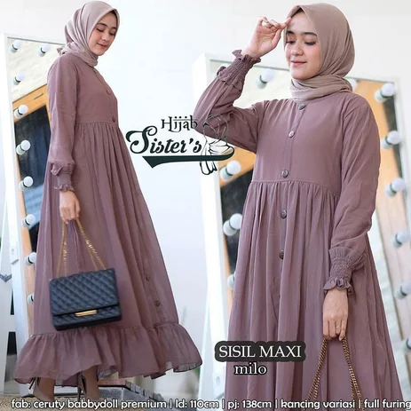 Detail Desain Baju Muslim Wanita Nomer 55