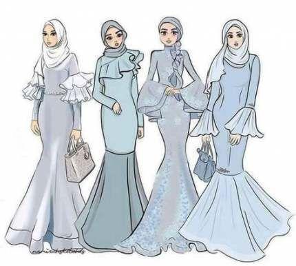 Detail Desain Baju Muslimah Syar I Nomer 43