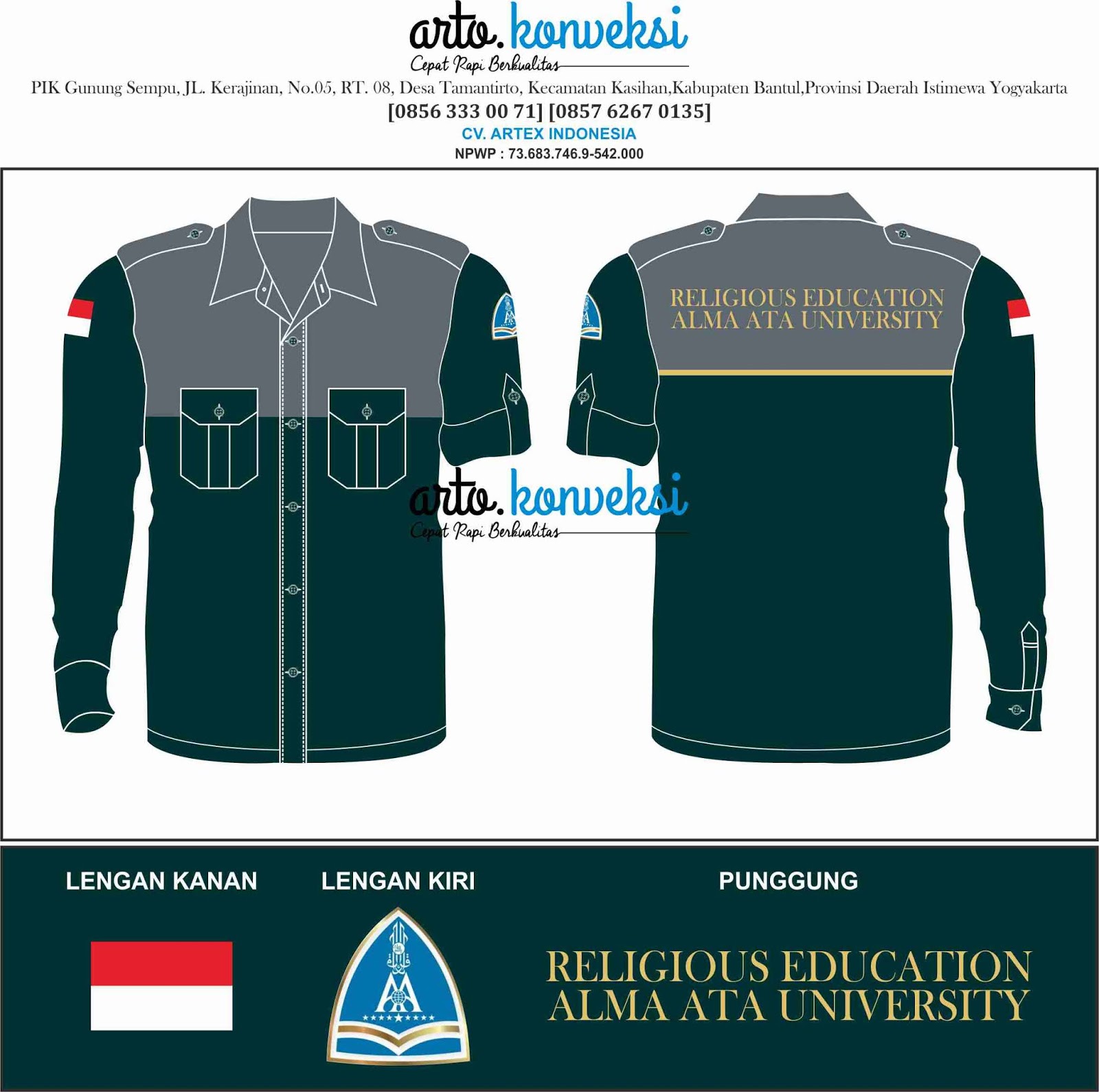 Detail Desain Baju Paskibra Sekolah Nomer 36