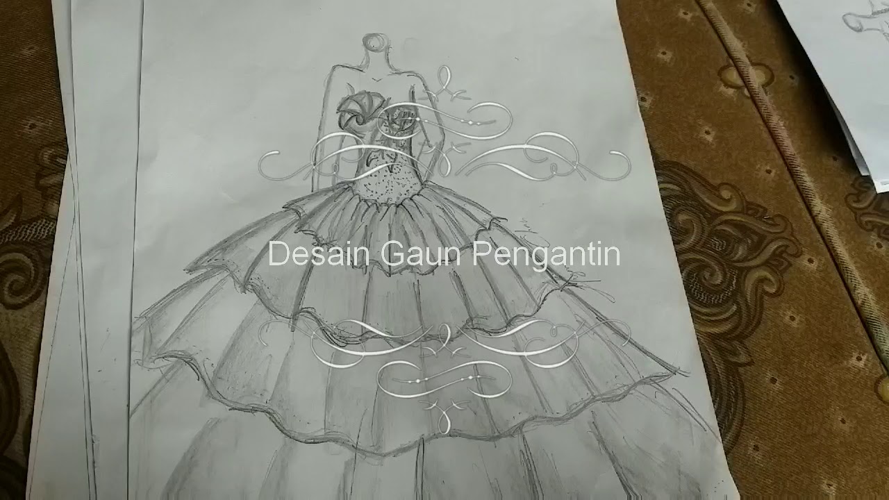 Detail Desain Baju Pengantin Nomer 9