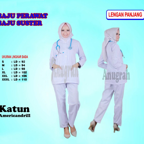 Detail Desain Baju Perawat Lengan Panjang Nomer 14