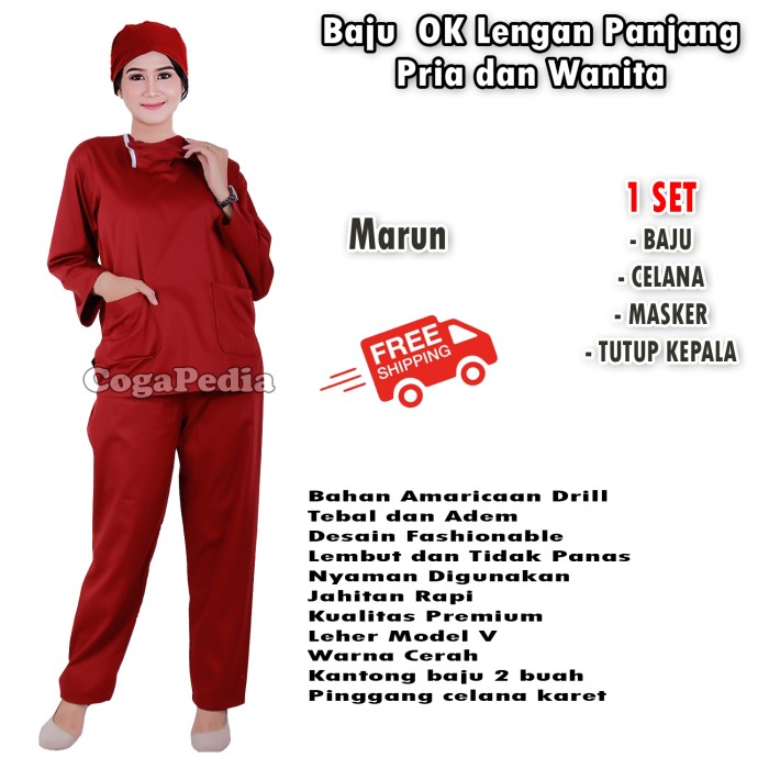 Detail Desain Baju Perawat Lengan Panjang Nomer 23