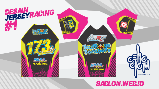 Detail Desain Baju Racing Nomer 42