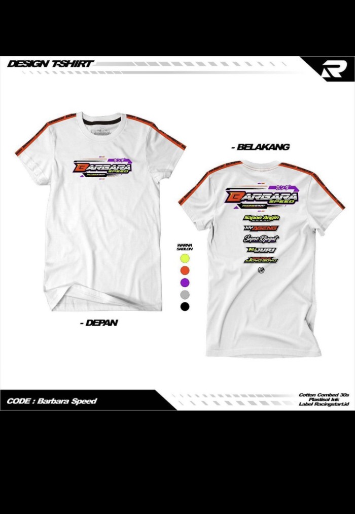 Detail Desain Baju Racing Nomer 56