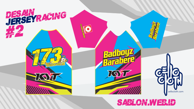 Detail Desain Baju Racing Polos Nomer 53