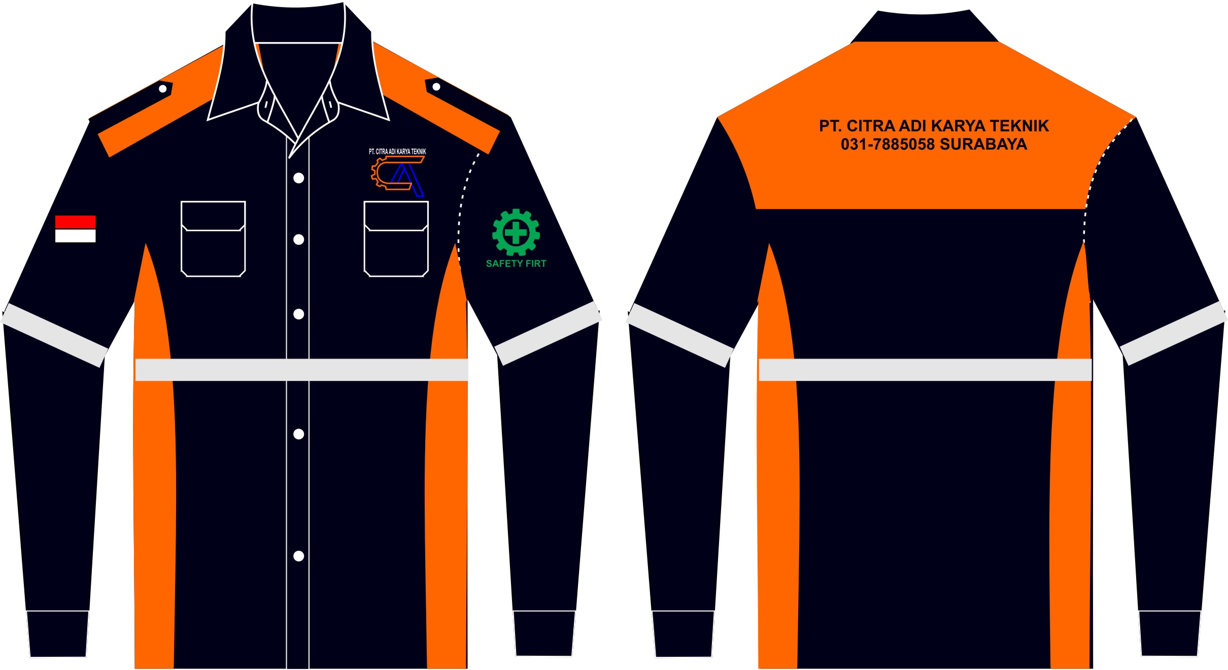 Detail Desain Baju Safety Nomer 12