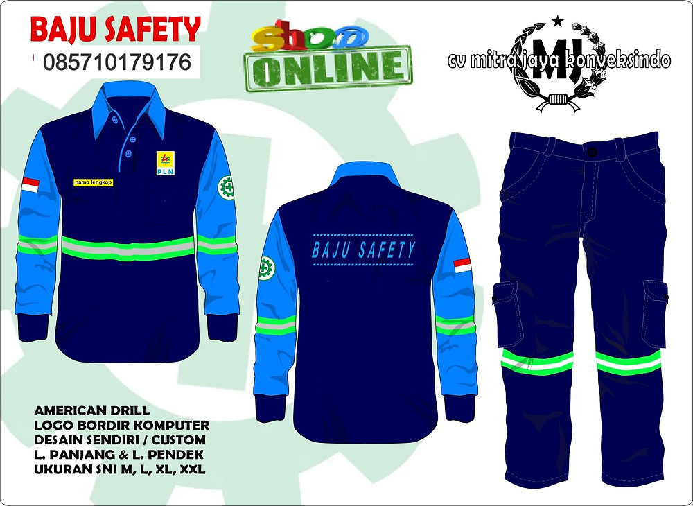 Detail Desain Baju Safety Nomer 45