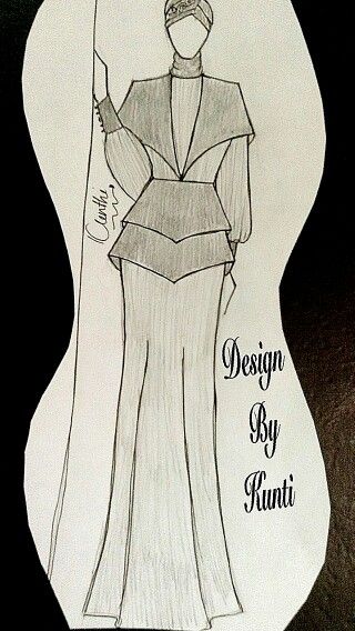 Detail Desain Baju Sketsa Nomer 24