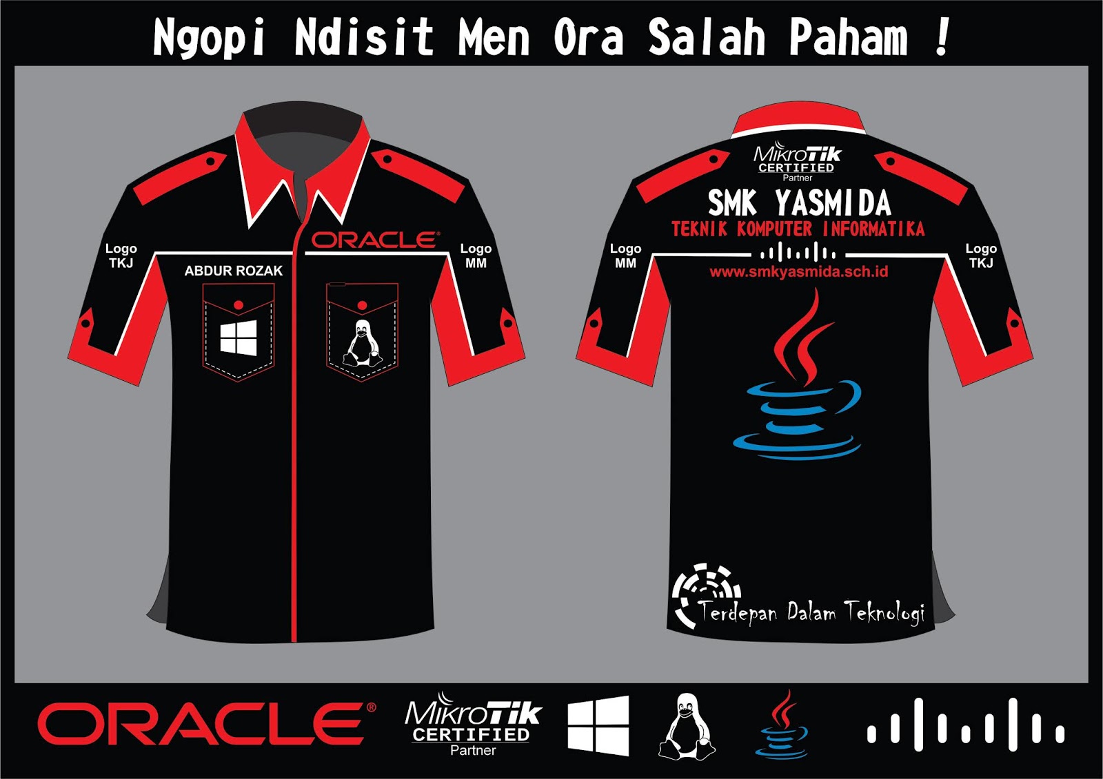 Detail Desain Baju Tkj Keren Nomer 11